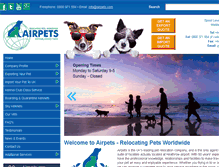 Tablet Screenshot of airpets.com